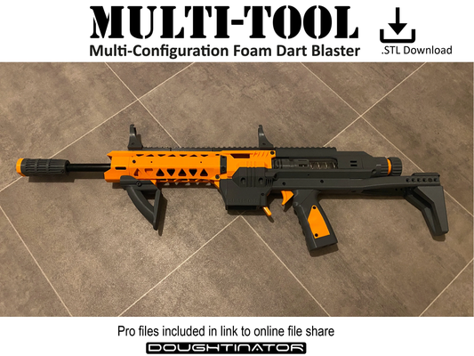 Multi-Tool | 3D Printable High Power NERF Blaster: Digital STL Download