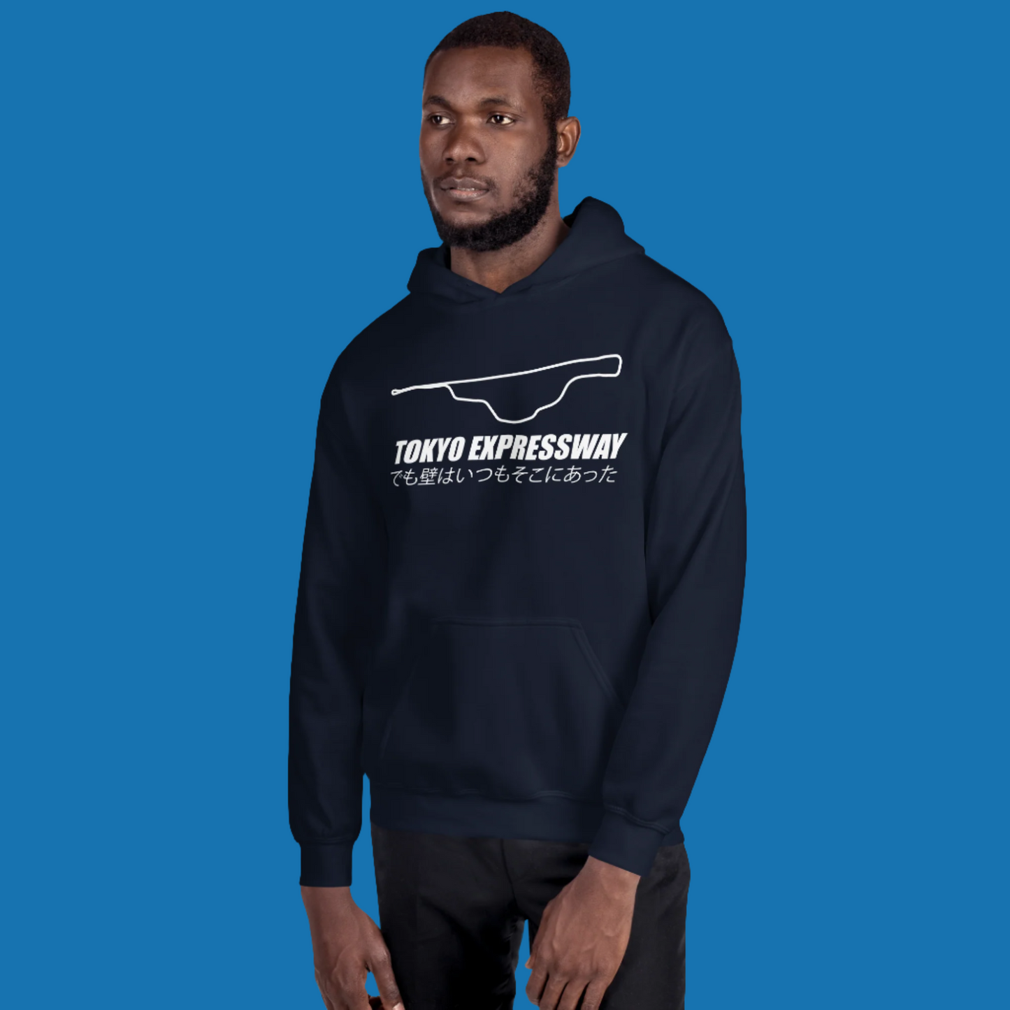 Navy Tokyo Expressway Custom Hoodie