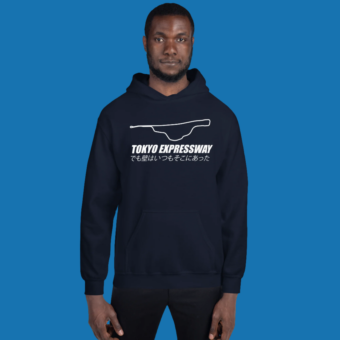 Navy Tokyo Expressway Custom Hoodie